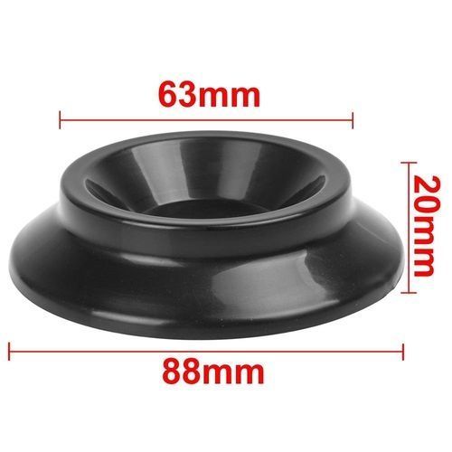 4pcs Durable Black Vertical Piano Mats Piano Caster Cups