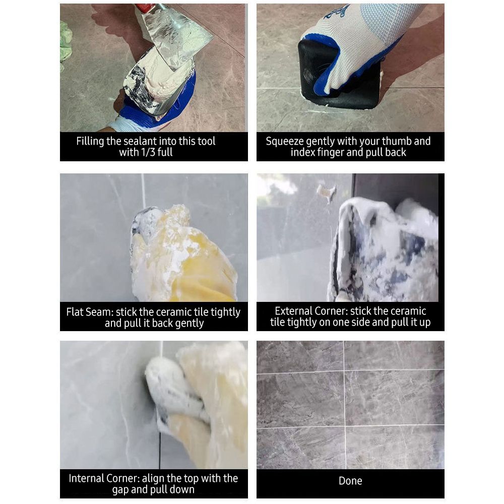Soft PU Floor Tile Crack Filling Assist Tool Construction