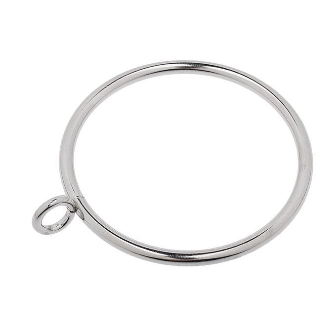 12pcs Rustproof Metal Curtain Drape Rod   Eyelet   For 55mm Silver