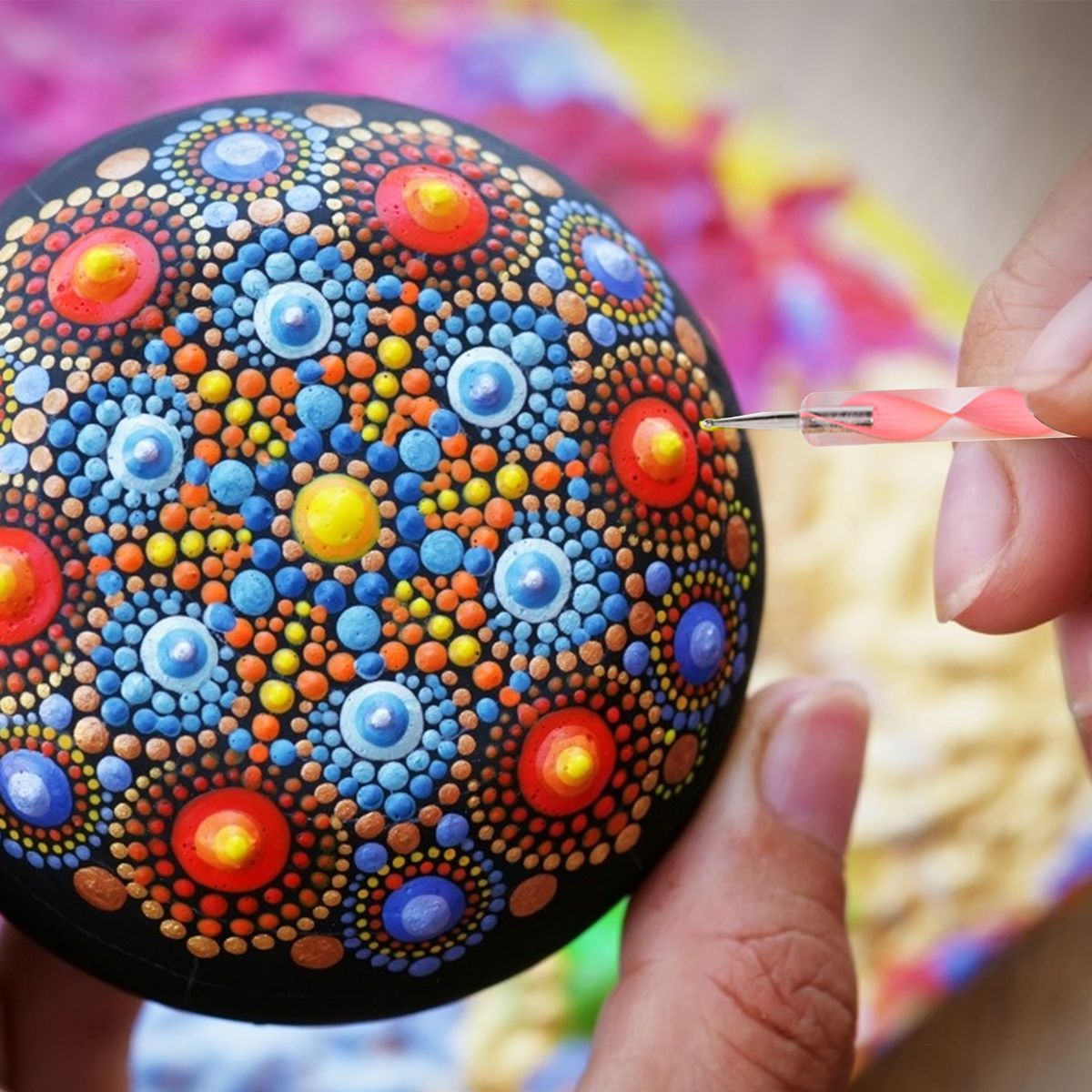 29pcs Mandala Dotting Tools Set With Stencils Palette Paint