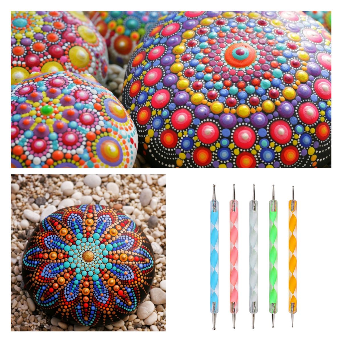 29pcs Mandala Dotting Tools Set With Stencils Palette Paint