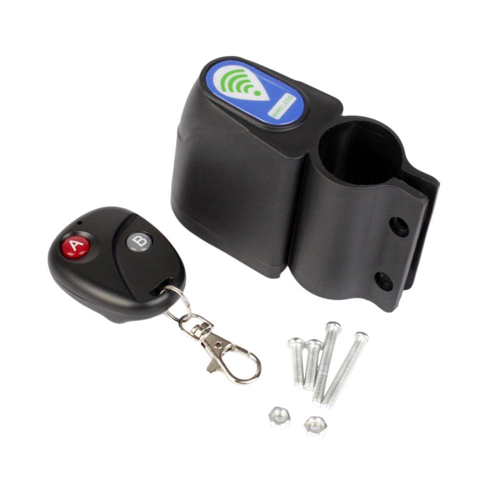 Bicycle Lock Anti-theft Remote Control For Mountain Road Bike Security Lock Black