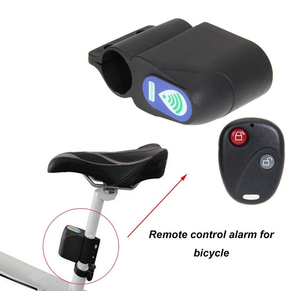 Bicycle Lock Anti-theft Remote Control For Mountain Road Bike Security Lock Black