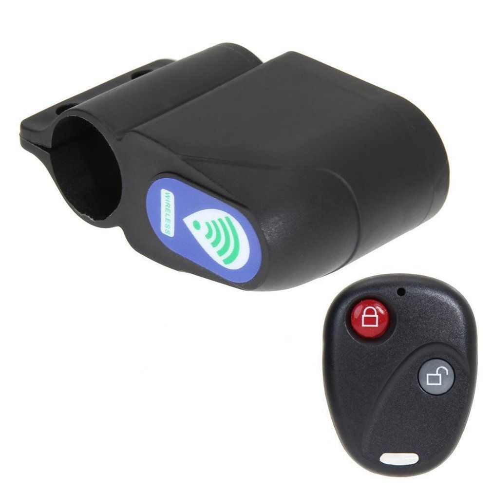 Bicycle Lock Anti-theft Remote Control For Mountain Road Bike Security Lock Black