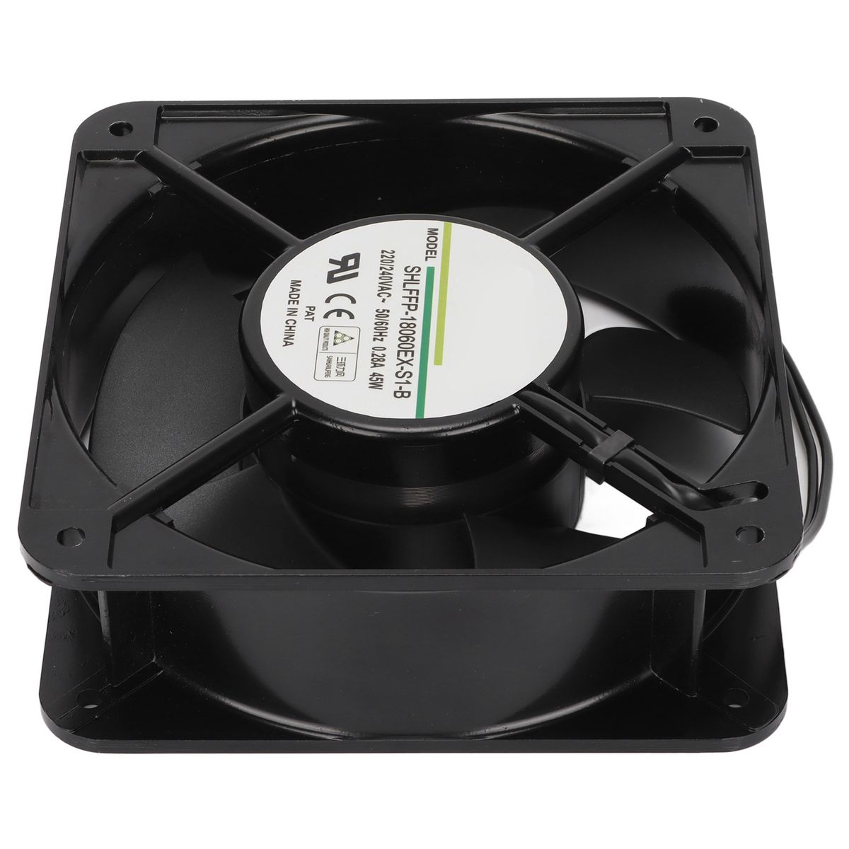 Cooling Fan 180mm Dual Ball Bearing Heat Resistant Cabinet