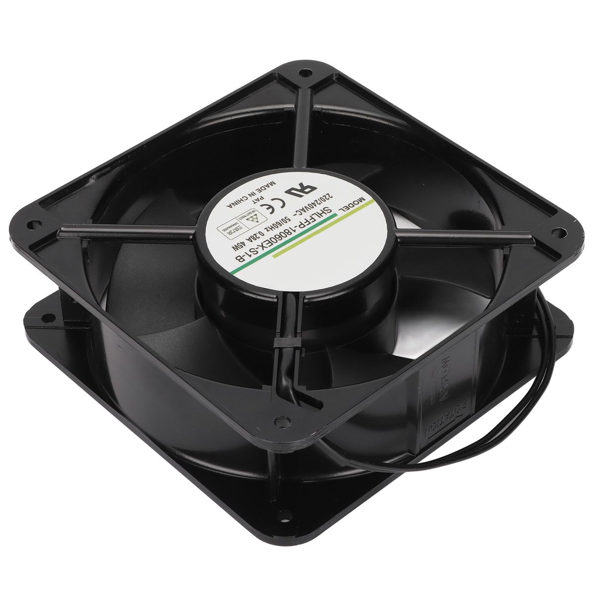 Cooling Fan 180mm Dual Ball Bearing Heat Resistant Cabinet