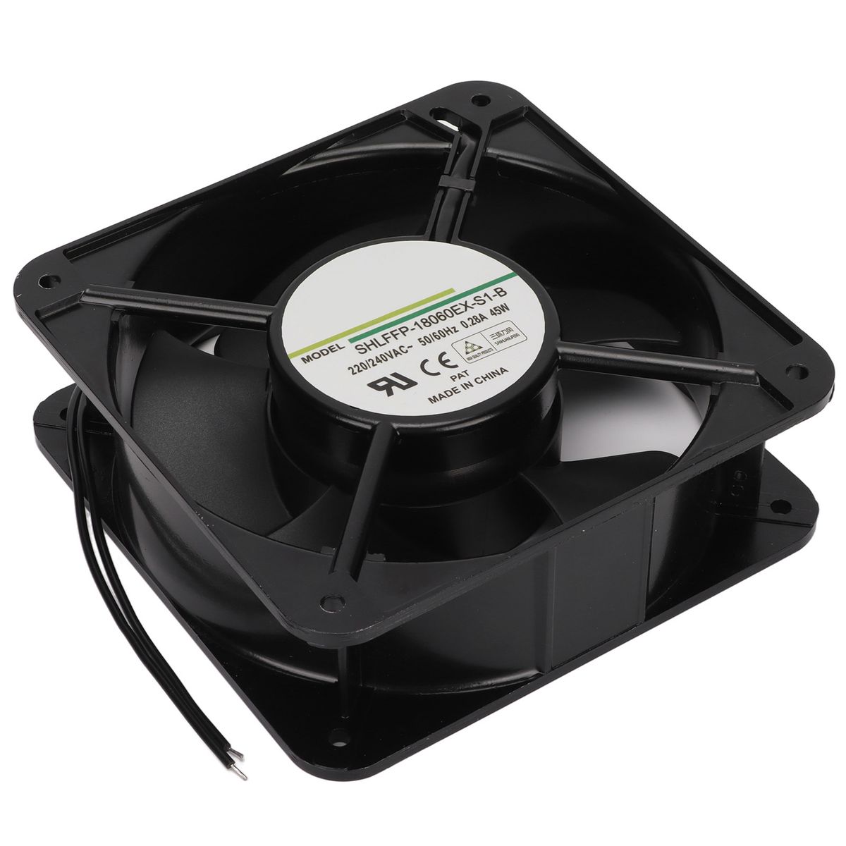 Cooling Fan 180mm Dual Ball Bearing Heat Resistant Cabinet
