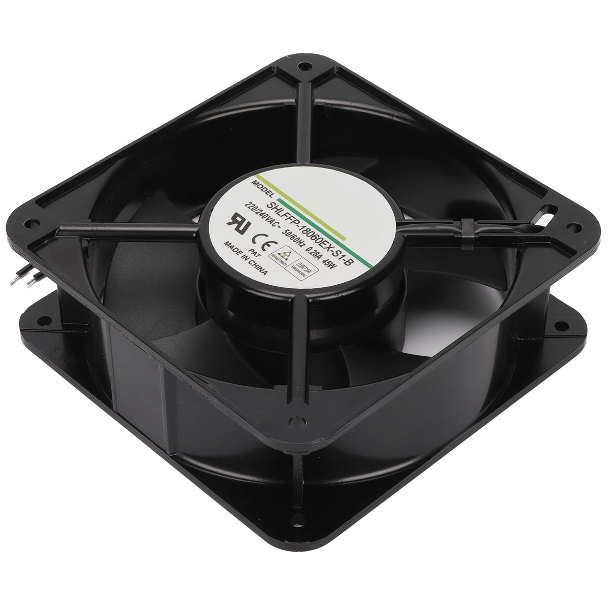 Cooling Fan 180mm Dual Ball Bearing Heat Resistant Cabinet