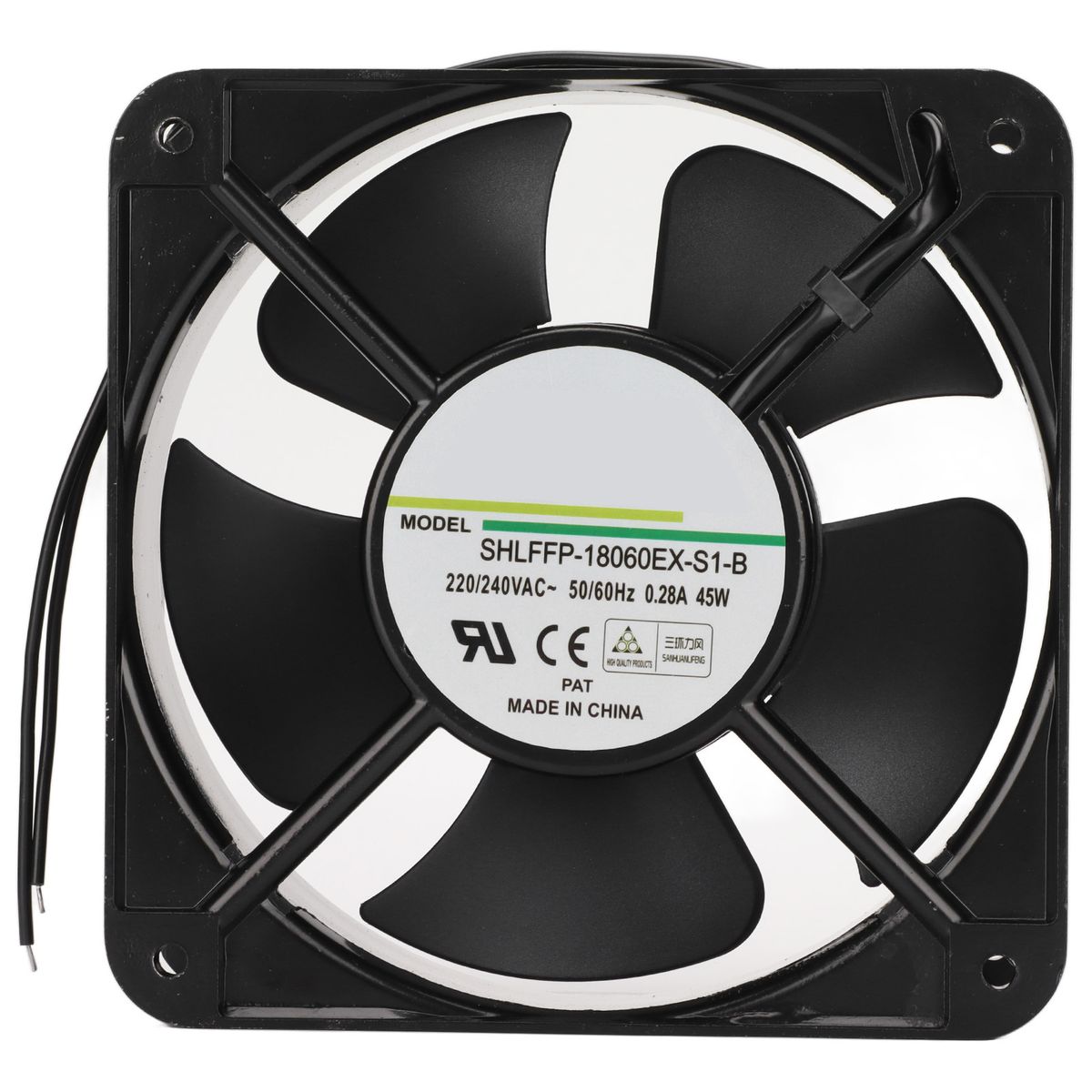 Cooling Fan 180mm Dual Ball Bearing Heat Resistant Cabinet