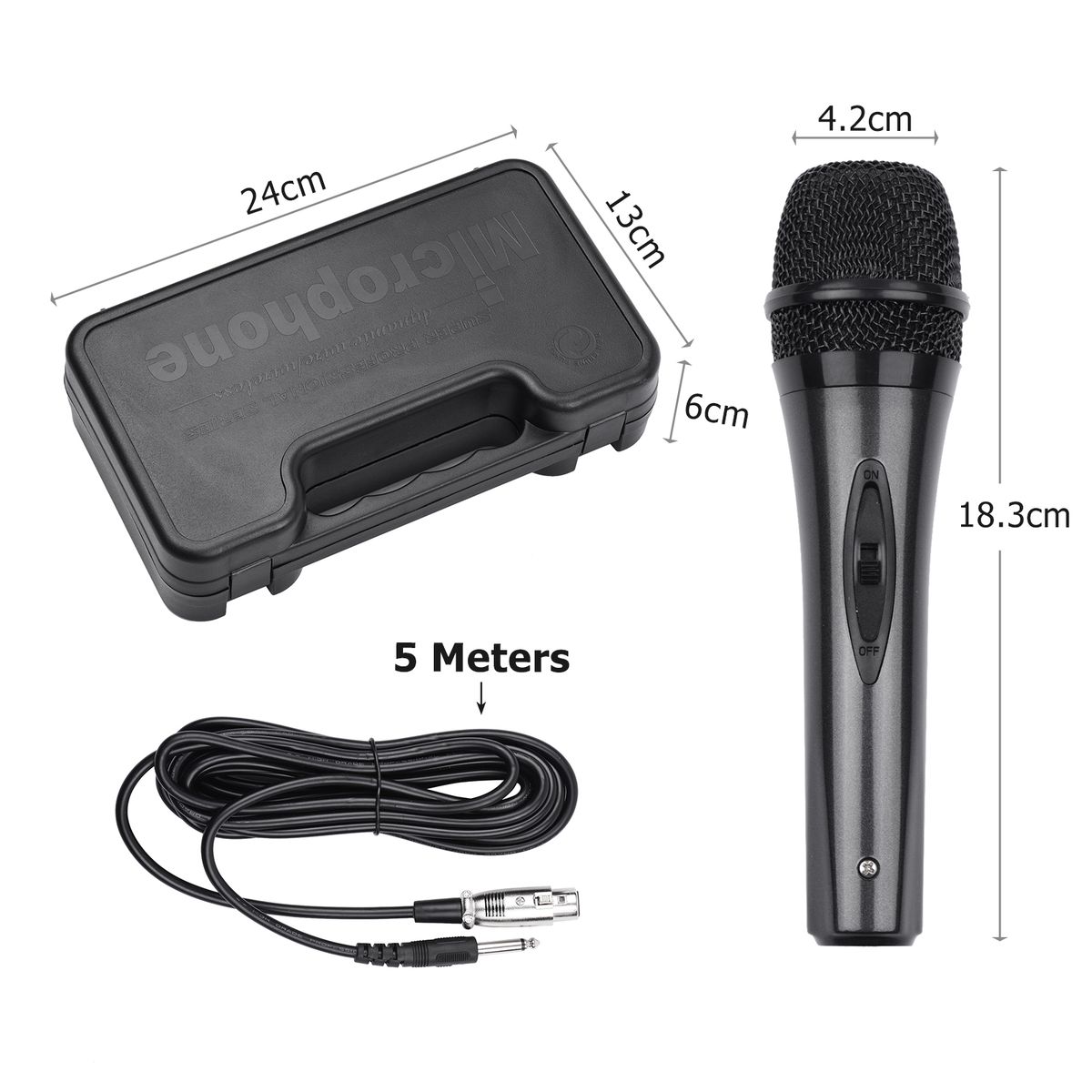Handheld Wired Dynamic Microphone Accurate Cardioid Pickup