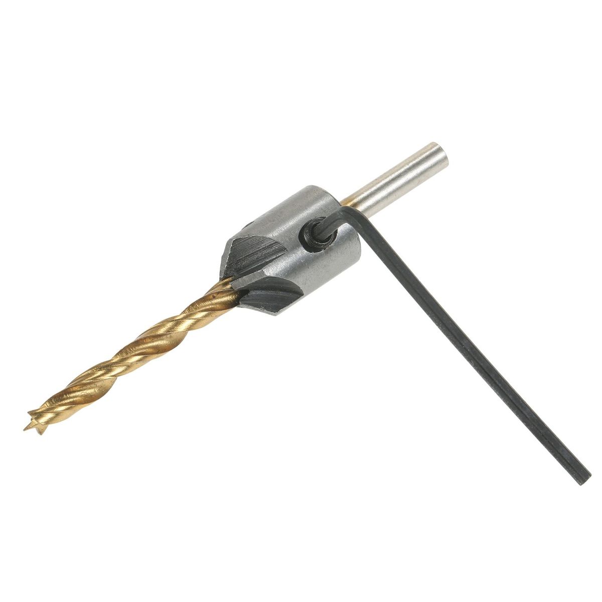 8Pcs Woodworking Chamfer Drilling Tools Set Including 7Pcs