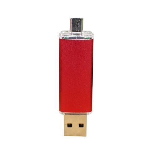 New Usb Flash Drive 64GB Pendrive Smart Phone Pen Dive 64GB OTG Usb Stick External Storage Tablet PC Usb 2.0(Red)