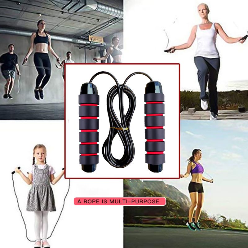 Jump Rope 2.8m Adjustable Anti-tangle Ball Bearing