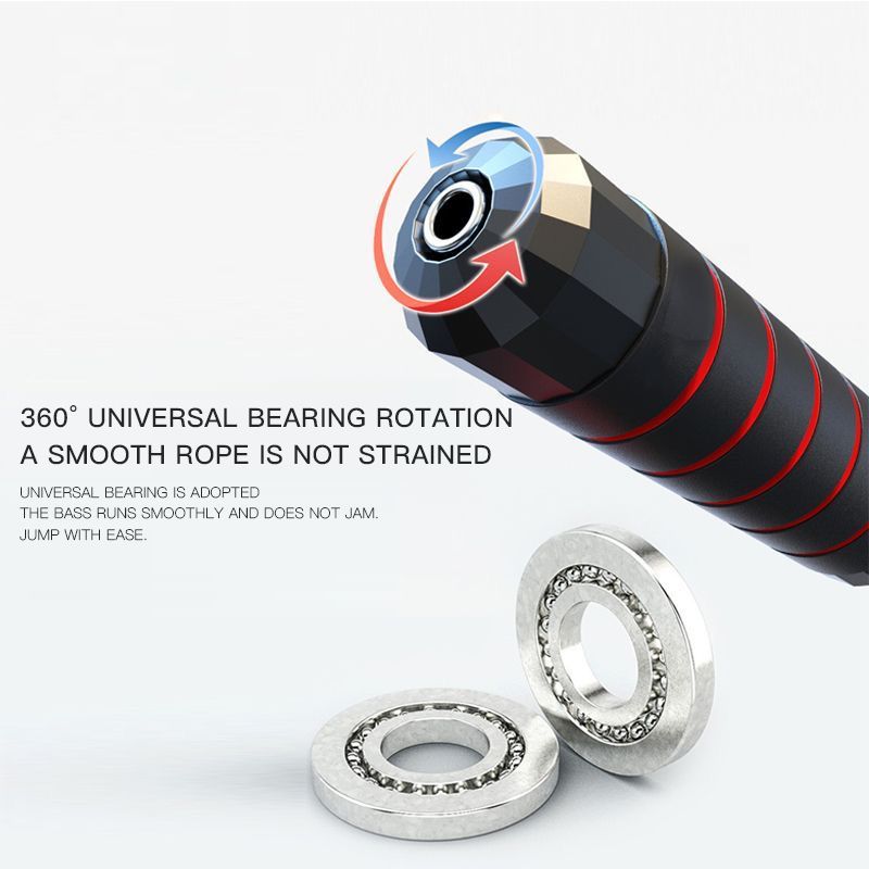 Jump Rope 2.8m Adjustable Anti-tangle Ball Bearing