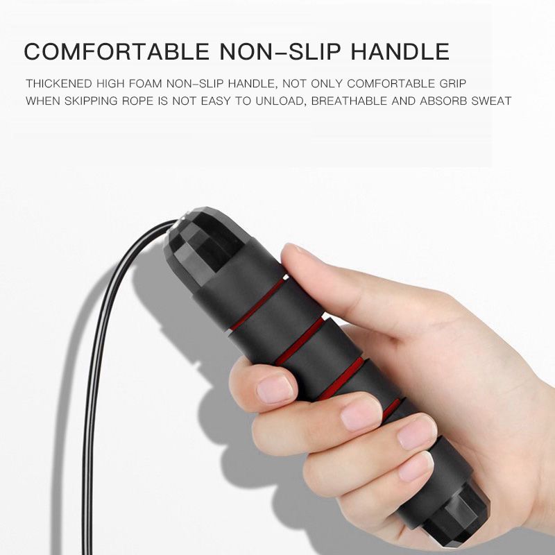 Jump Rope 2.8m Adjustable Anti-tangle Ball Bearing
