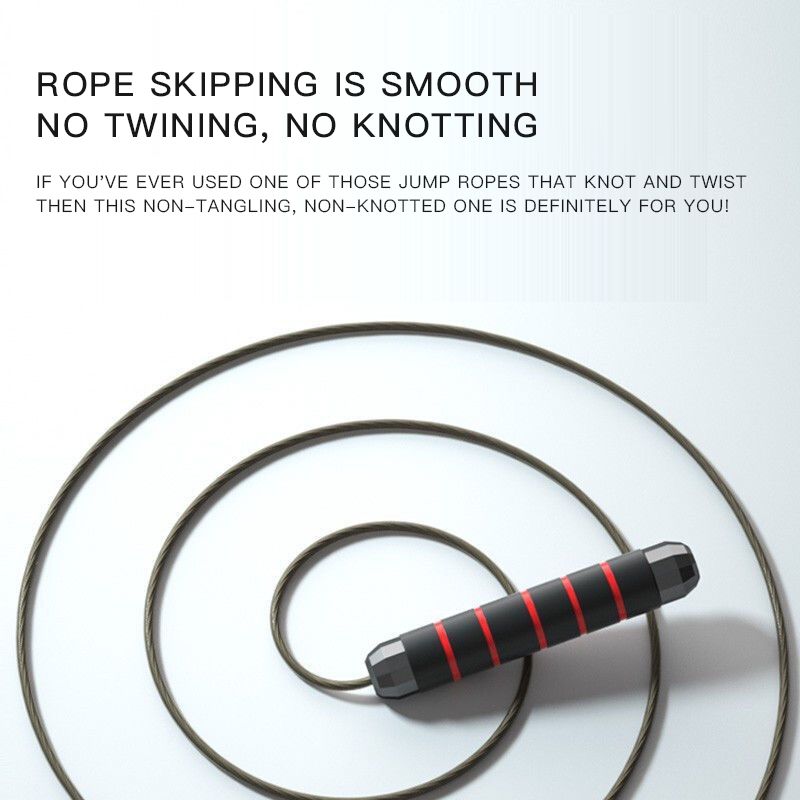Jump Rope 2.8m Adjustable Anti-tangle Ball Bearing