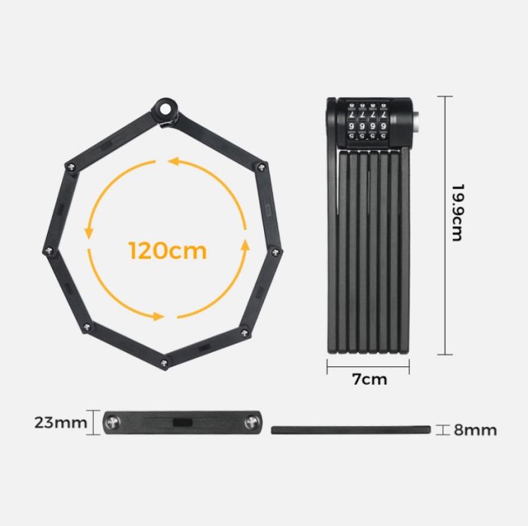 WEST BIKING Bicycle Folding Code Lock