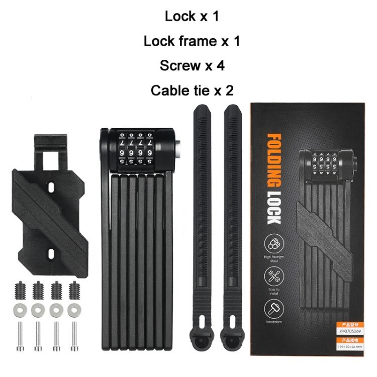 WEST BIKING Bicycle Folding Code Lock