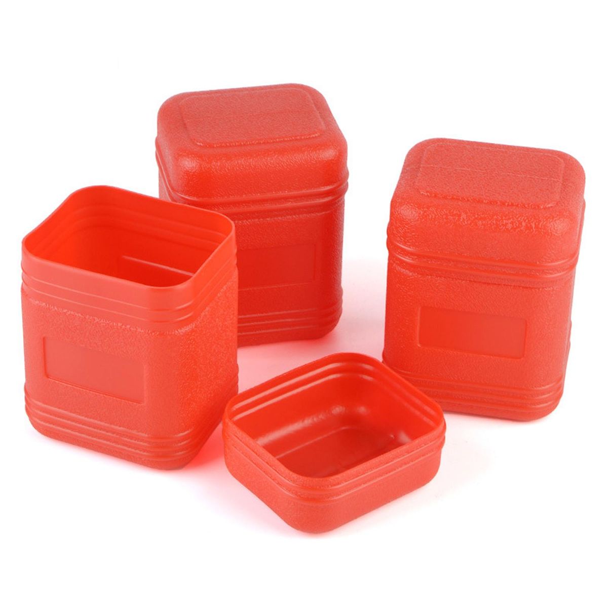 Compact Camping Stove Storage Box With Lid Outdoor Red11.7x7.2x8.5cm