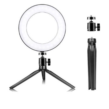 6 inches Ring Light With Tripod Stand & Cell Phone Holder