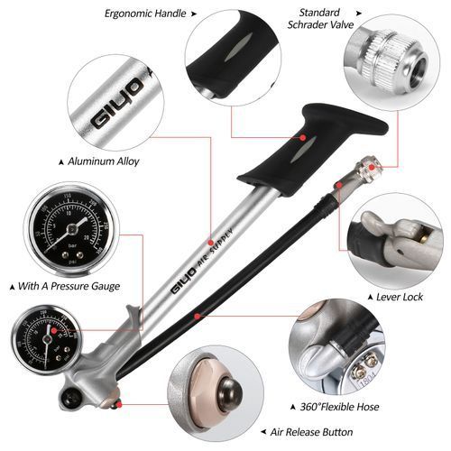 300PSI Front Fork And Front Suspension Pump With Gauge High