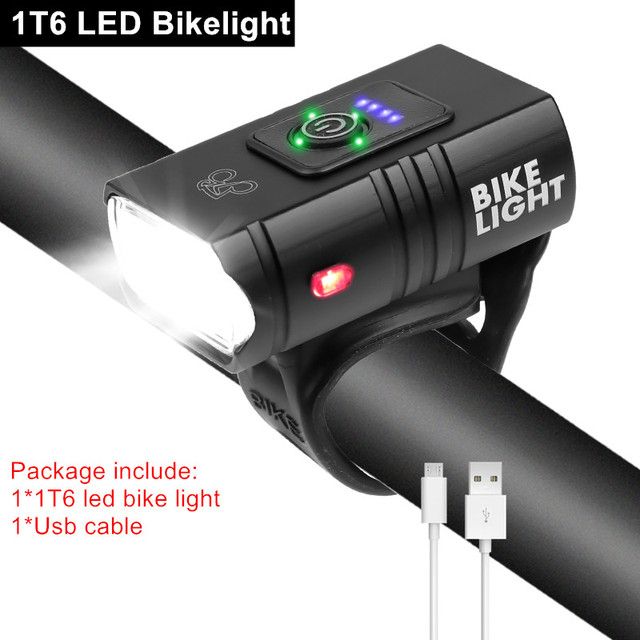 Super Bright Bicycle Light T6 Led Usb Rechargeable Bike Mtb