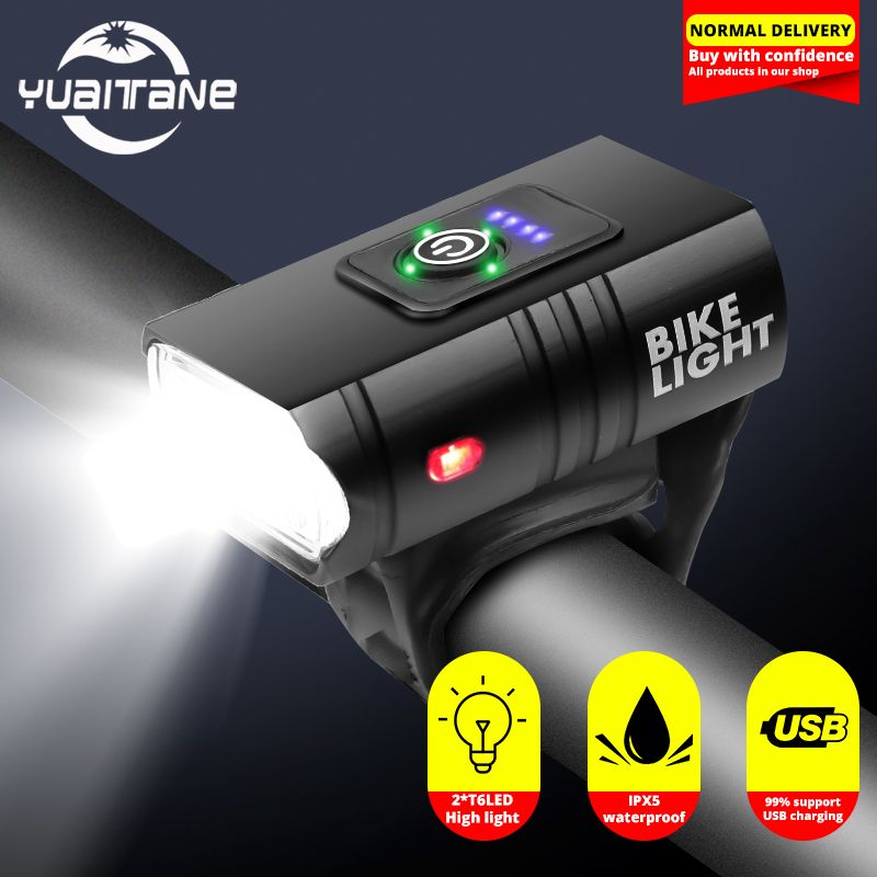 Super Bright Bicycle Light T6 Led Usb Rechargeable Bike Mtb