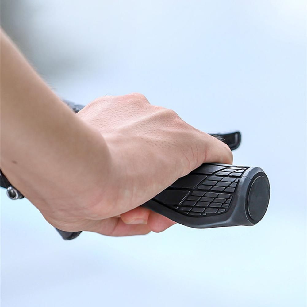 A Pair of Silicone Bicycle Grips Soft MTB Road Bike Handlebar Shockproof Anti-Slip Ergonomic Cycling Handlebar Grips
