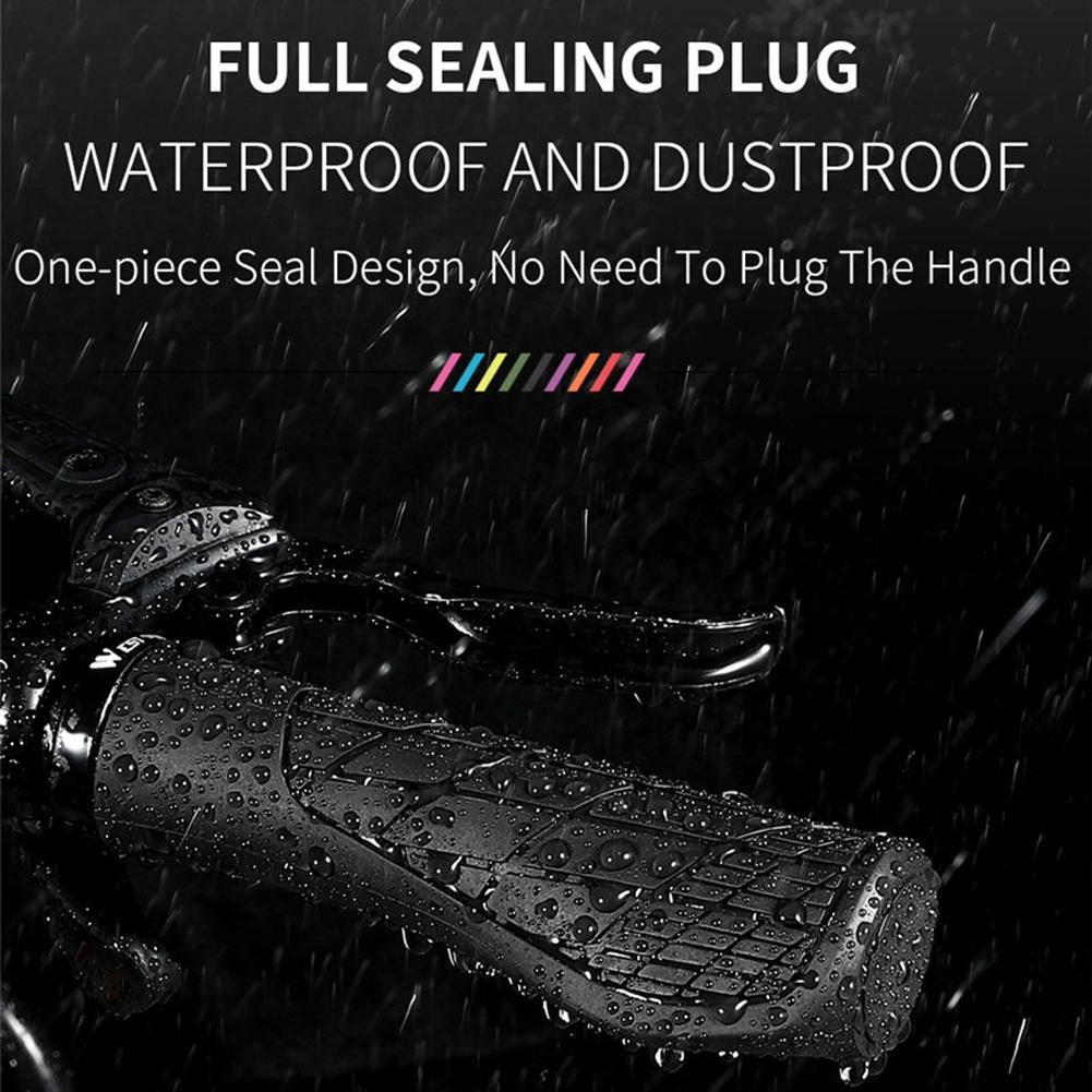 A Pair of Silicone Bicycle Grips Soft MTB Road Bike Handlebar Shockproof Anti-Slip Ergonomic Cycling Handlebar Grips