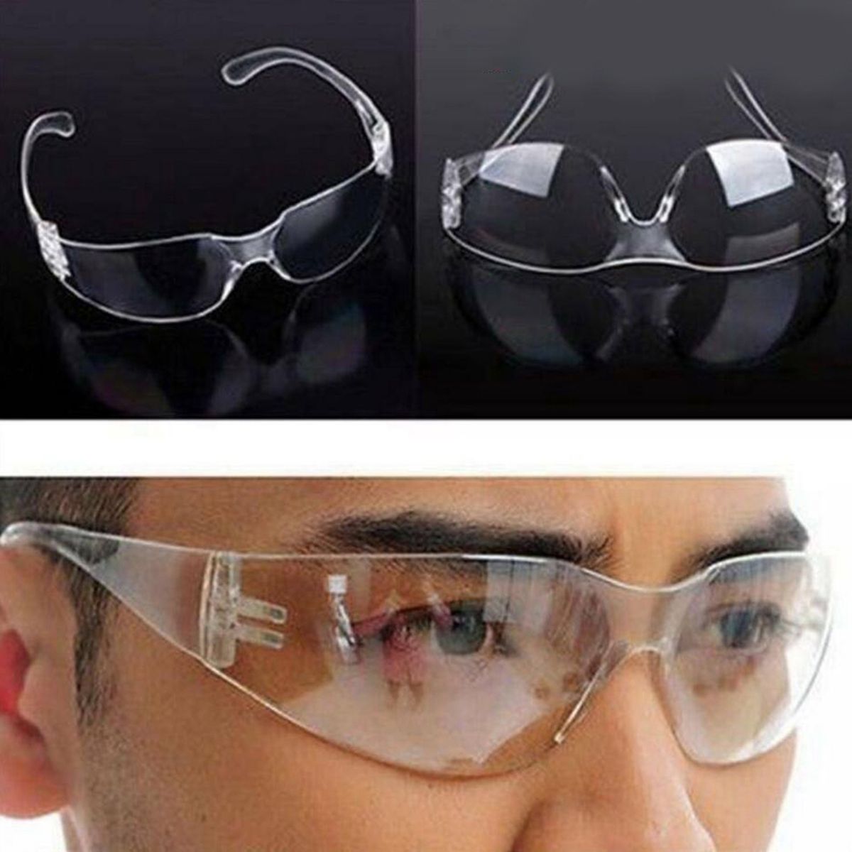 Safety Glasses Transparent Frame For Men Women  Chemicals