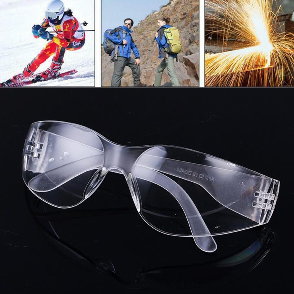 Safety Glasses Transparent Frame For Men Women  Chemicals