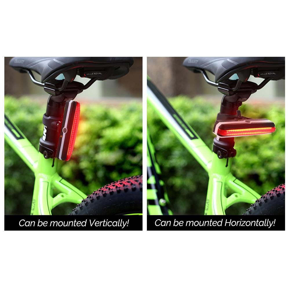 Usb Rechargeable Bike Tail Light Powerful 5 Modes Led Light