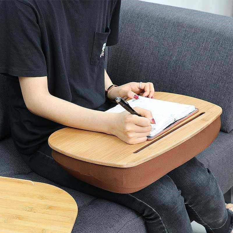 Laptop Tray Lap Desk Cushioned Portable Comput - Blue (blue)