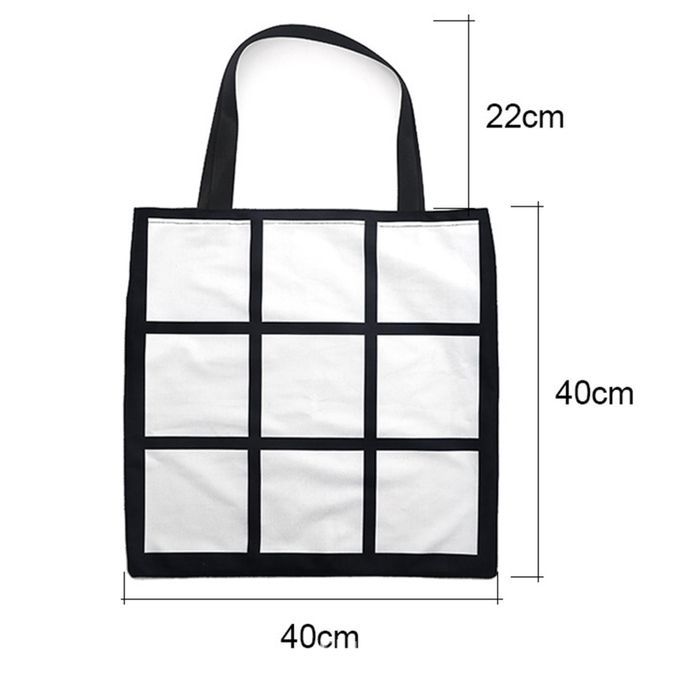 40x40cm Sublimation  Polyester Pillow Case Shopping Bag