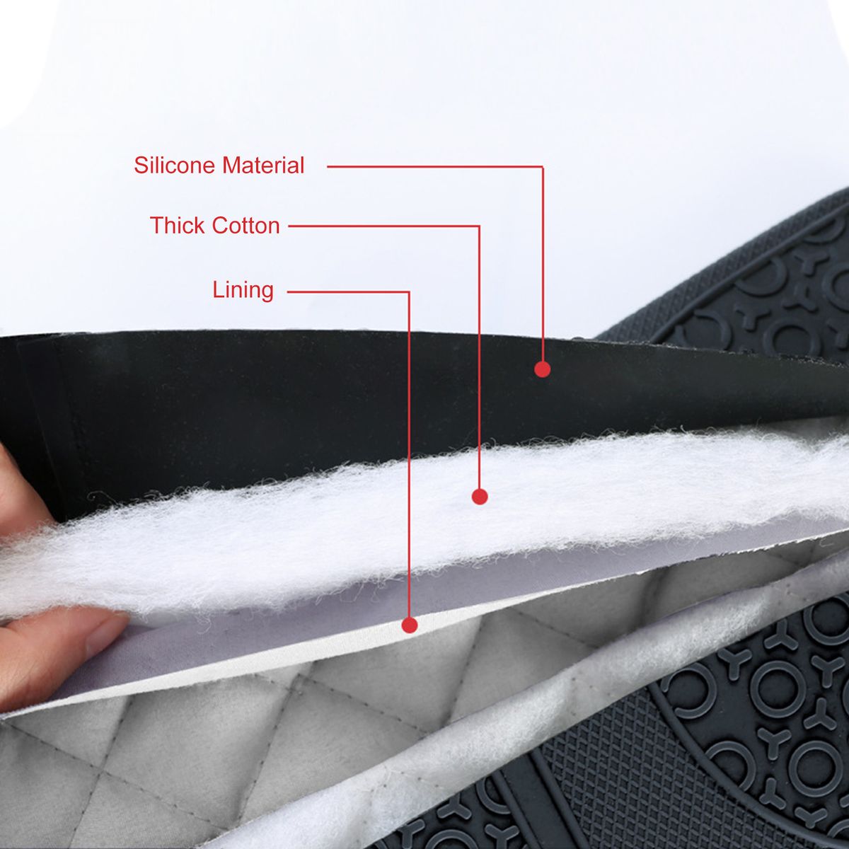 Oven Glove With Inner Cotton Layer Heat Resistant Oven Mitts