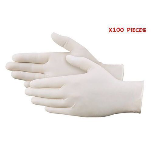 Protective Disposable Latex Hand Glove (100 Pcs)