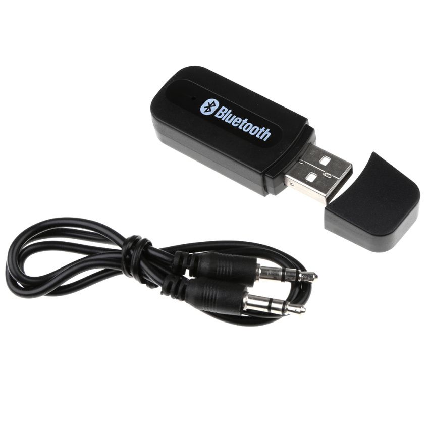 Wireless Bluetooth 3.5mm AUX Audio Stereo Music Home Receiver Adapter