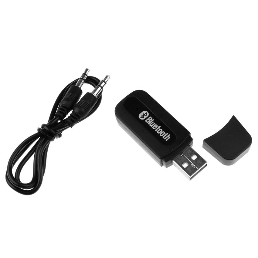 Wireless Bluetooth 3.5mm AUX Audio Stereo Music Home Receiver Adapter