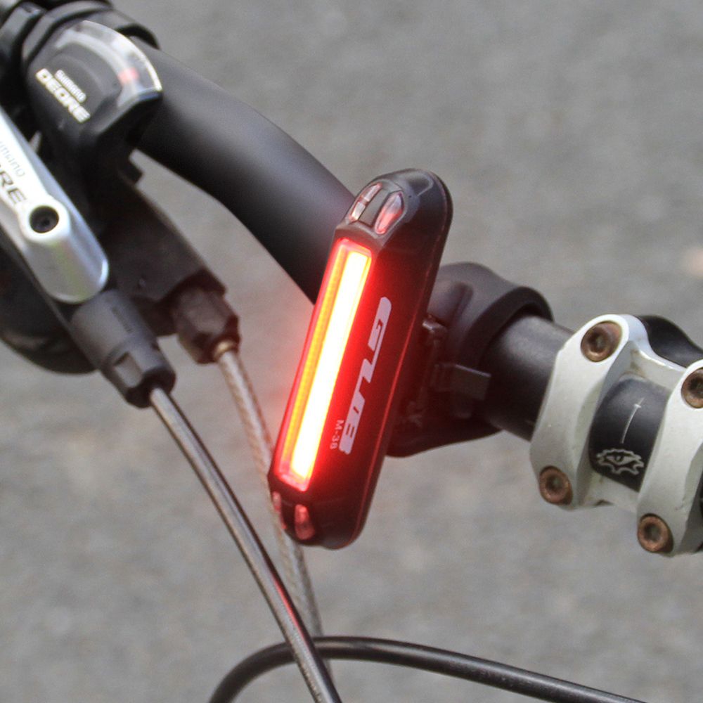 100LM Bike Rear Light USB Rechargeable LED Taillight Night