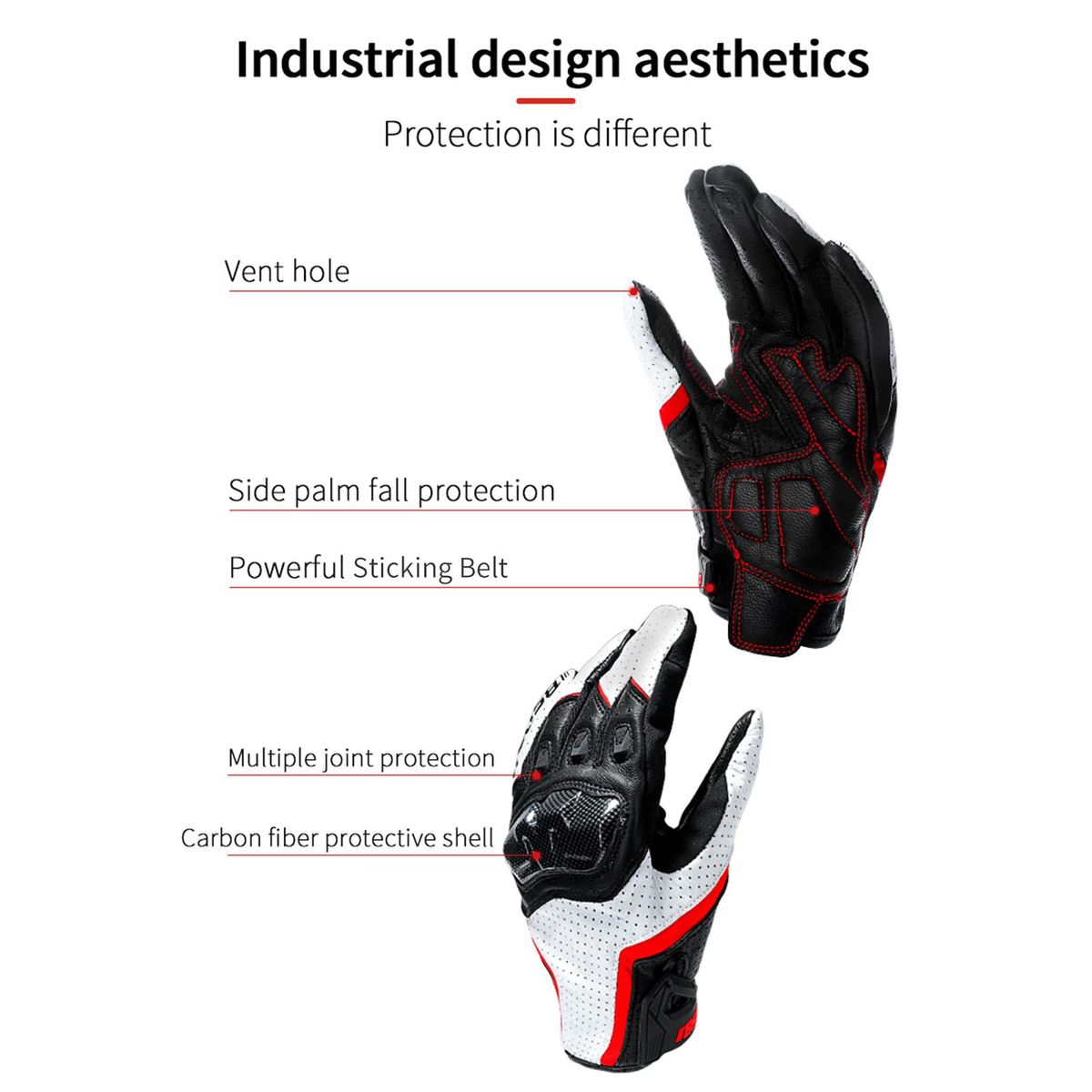 BSDDP Motorcycle Gloves for Men Women Touchscreen Motocross Dirt Bike Riding Gloves All Finger with Carbon Fiber   Protective Hard Knuckles