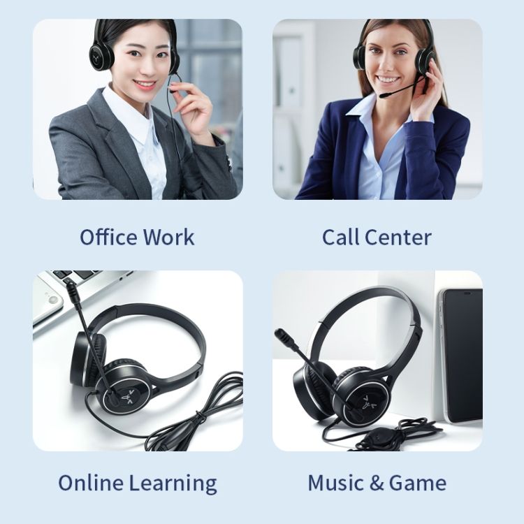 Long Microphone Wired Gaming Headset , Interface:3.5mm