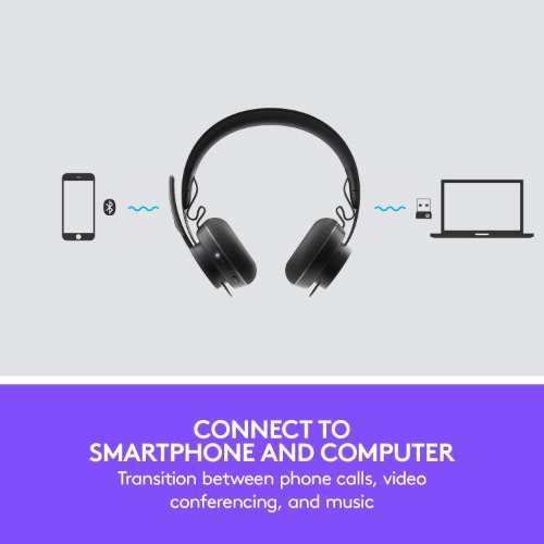 Zone Wireless Plus Bluetooth Headset - Black.