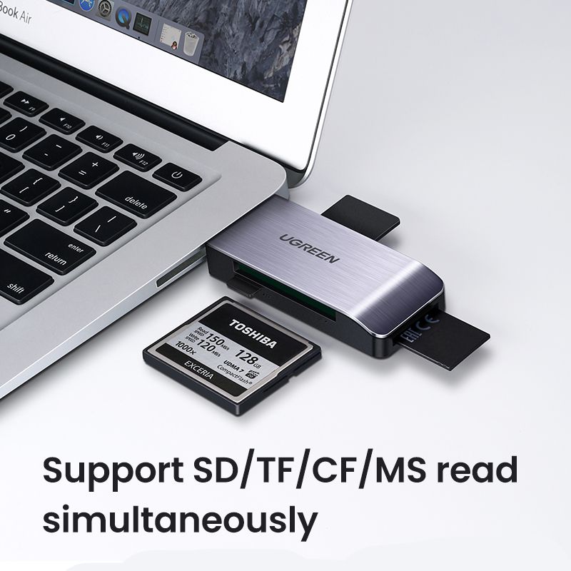 SD Card Reader USB 3.0 High-Speed CF Memory Card Adapter