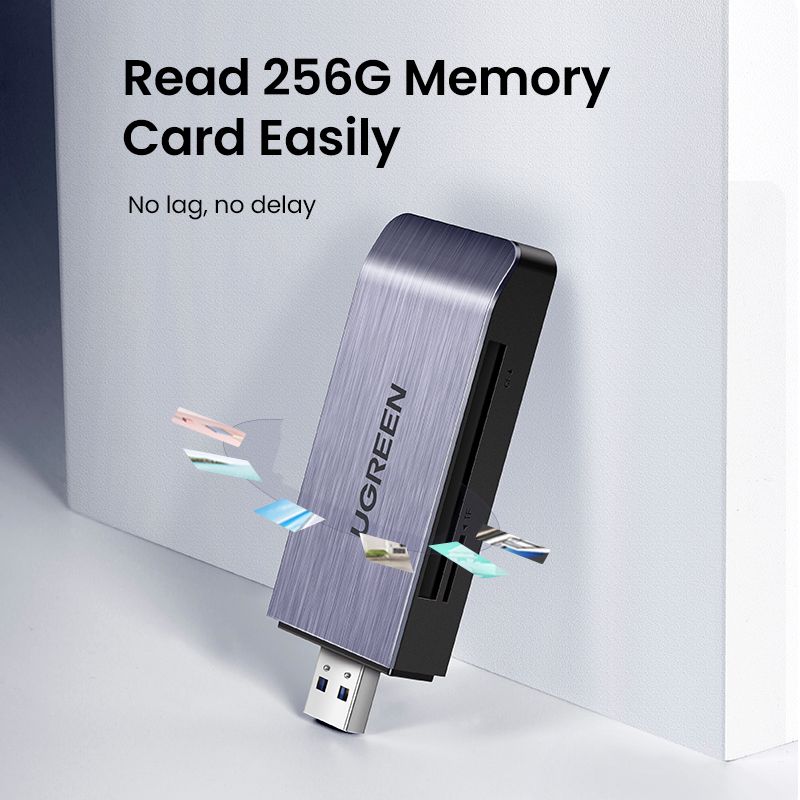 SD Card Reader USB 3.0 High-Speed CF Memory Card Adapter