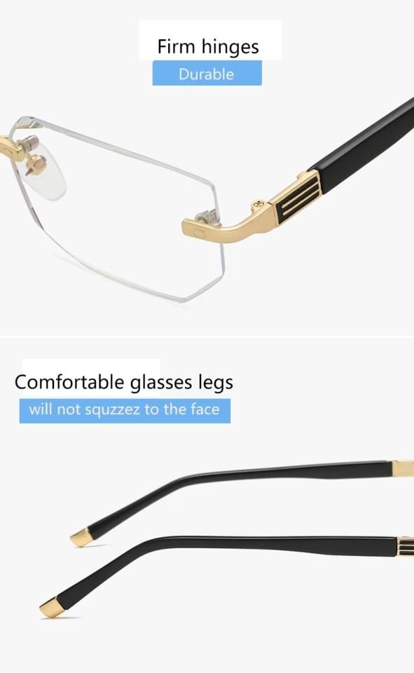 Classic Men Reading Glasses -black/gold Frame