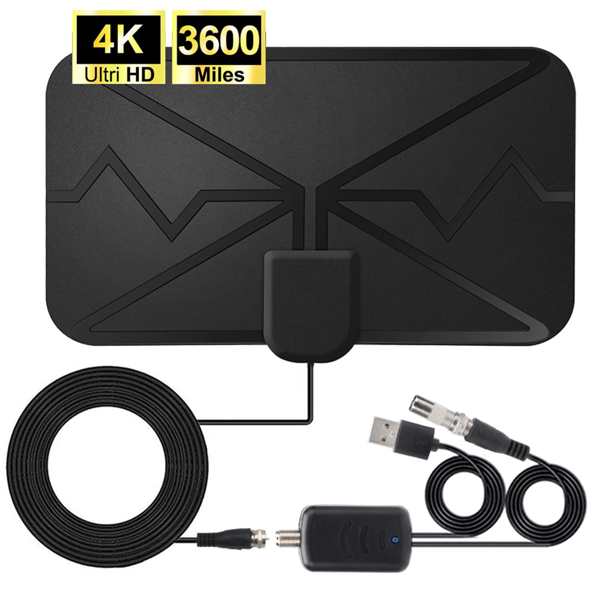 3600 Miles 4K Digital Antenna TV Indoor Amplifier Signal