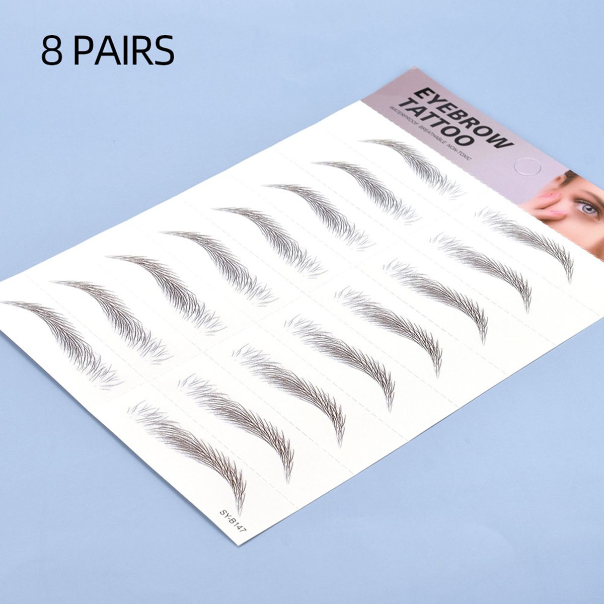 Tattoo Eyebrow Stickers Waterproof Permanent Eyebrow 3D