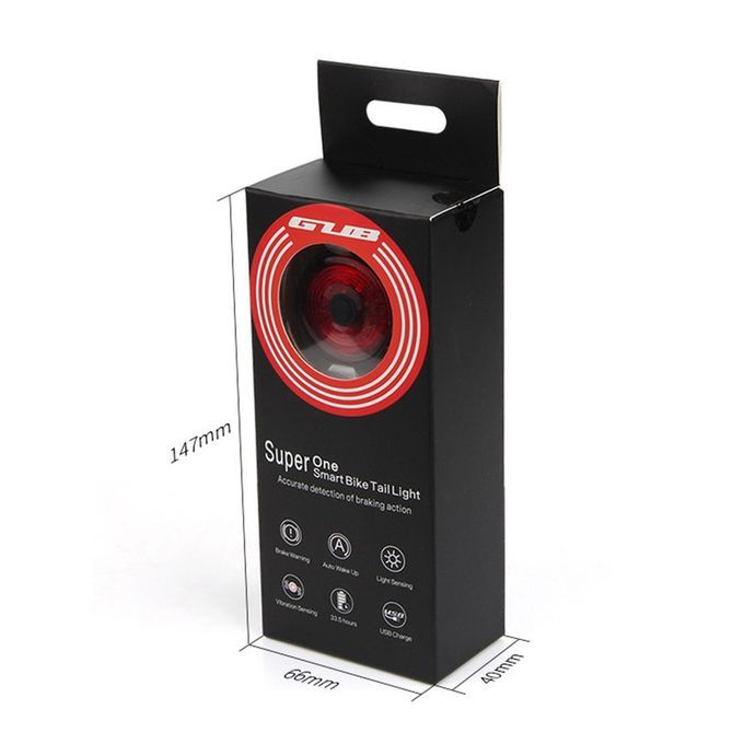 Bi Y Le Taillights Warning Light   IPx6 Waterproof Usb  Harging Taillight  Y Ling Flashlight Auto Brake Sensing Smart Light-Black