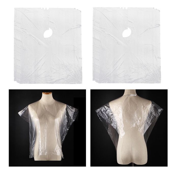 200x Disposable Hair Cape Gown Unisex Capes Cloth Gowns