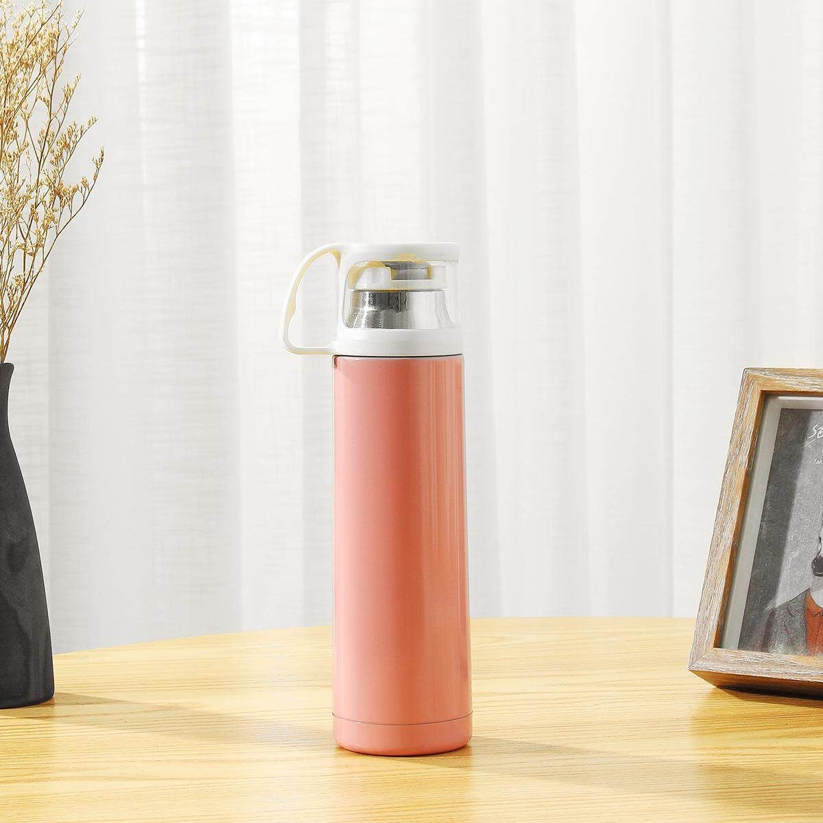 :500ml 304 Stainless Steel Insulation Cup Thermal Cup Pink